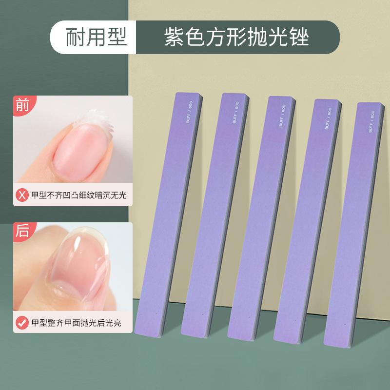 Double-sided Wooden Nail File, Nail Art Nail File Strip, Two-sided Accessory Tool, Wooden and Eco-friendly