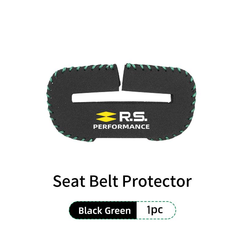 IRHQ6 Car Seat Belt Buckle Clip Suede Wear Resistant Protector Cover For Renault Clio Arkana Captur Twingo Talisman RS Logan Duster