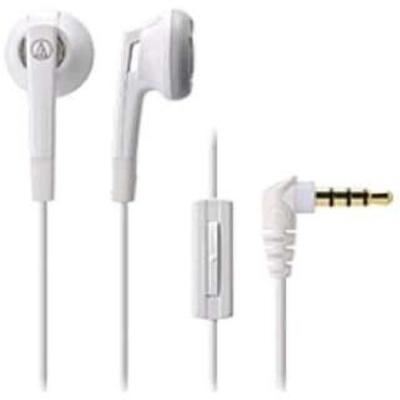 Audio Technica WH Kopfhörer kabelgebunden mit Mikrofon weiß ATH-C505iS
