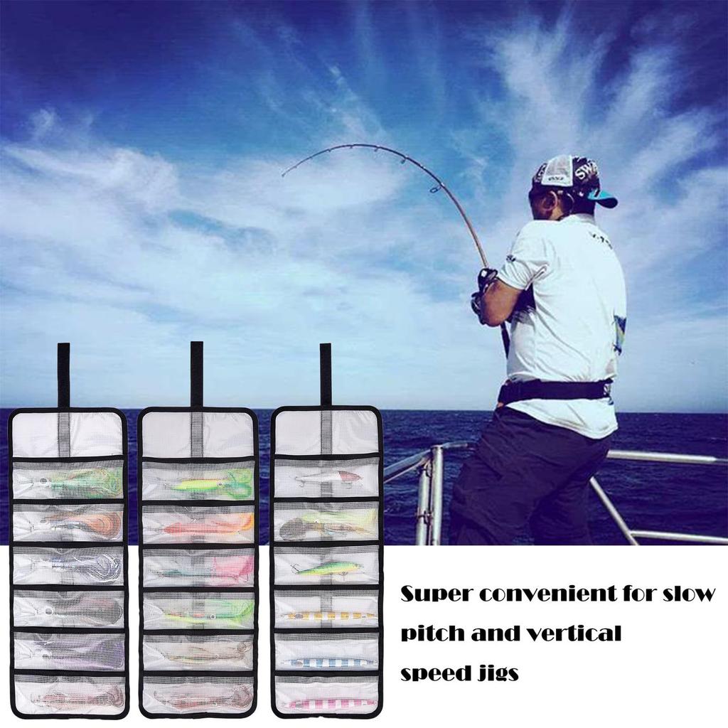 Foldable Fishing Lures Bags PVC Fishing accessories storage case Transport Large Capacity Tackle Bags Home Hiking Gardening