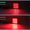 Aoling LED Tail Light for 12V Square Rear Suitable for Small Brakes of Light Equipped with 12 Fall Set of 2 Trucks, 24V, Light, Trailers, Trucks,
