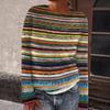 Damen Pullover Rundhals Langarm Grafikdruck Überzieh-Pullover Locker Geschnitten Dick Warm Strickware