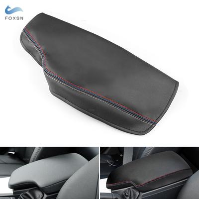 LHD/RHD For BMW 3 Series F30 2013 - 2016 2017 2018 Red Blue Gray Line Center Console Armrest Box Leather Cover Inner