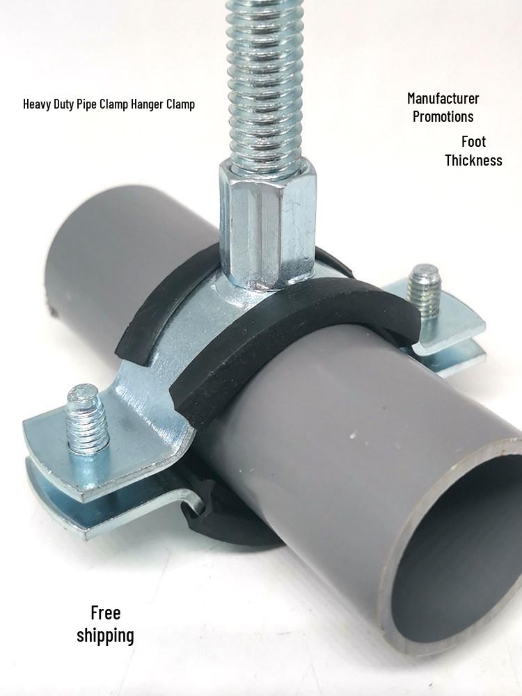 Heavy-Duty Galvanized Hanging Pipe Clamp for PPR and PVC Drains Diameter 20mm (20-24mm) thickness 2mm