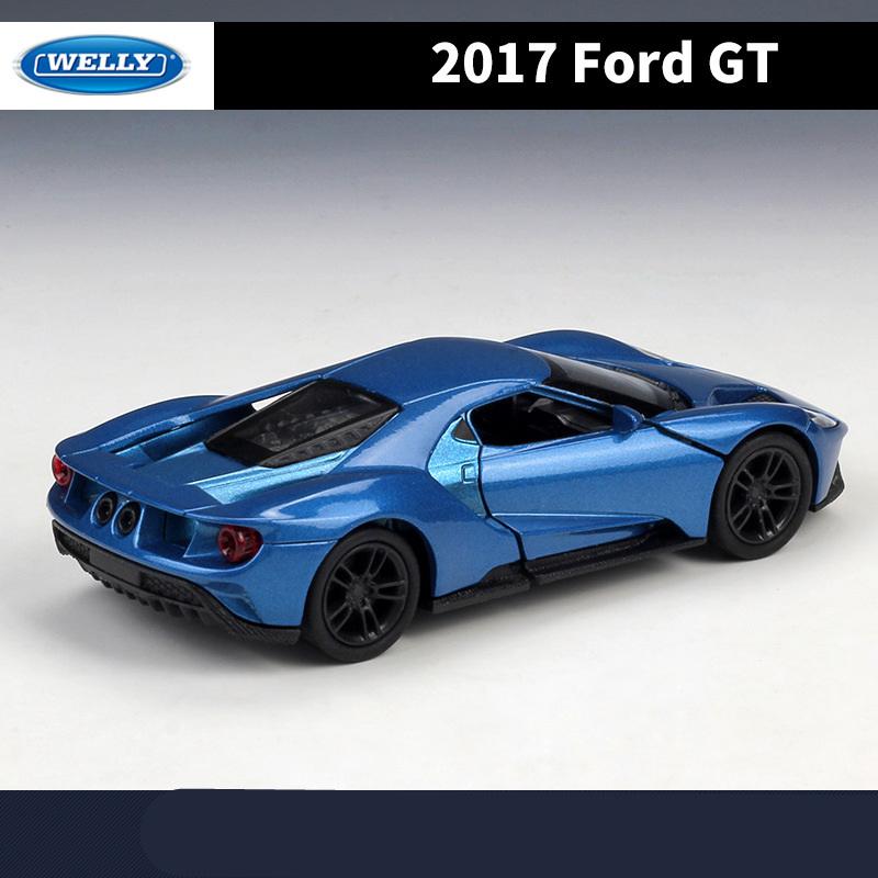 Welly 1/36 Ford GT 2017 Alloy Sports Car Model Diecasts Metal Classic Racing Vehicles Car Model Simulation Collection Kids Gifts