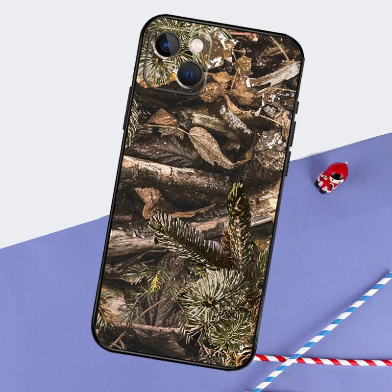 Hunting Camouflage Pattern Phone Case For iPhone 16 Pro Max 12 13 Mini 11 14 15 Pro Max XR 15 16 Plus 16e Back Cover