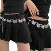 Women Body Chain Vintage Carving Butterfly Turquoise Waist Chain Belt Belly Chain Waistbelt Body Jewelry Accessories