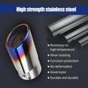 Universal Car Auto Exhaust Muffler Tip Stainless Steel Pipe Chrome Trim Modified Car Rear Tail Throat Liner Accessories