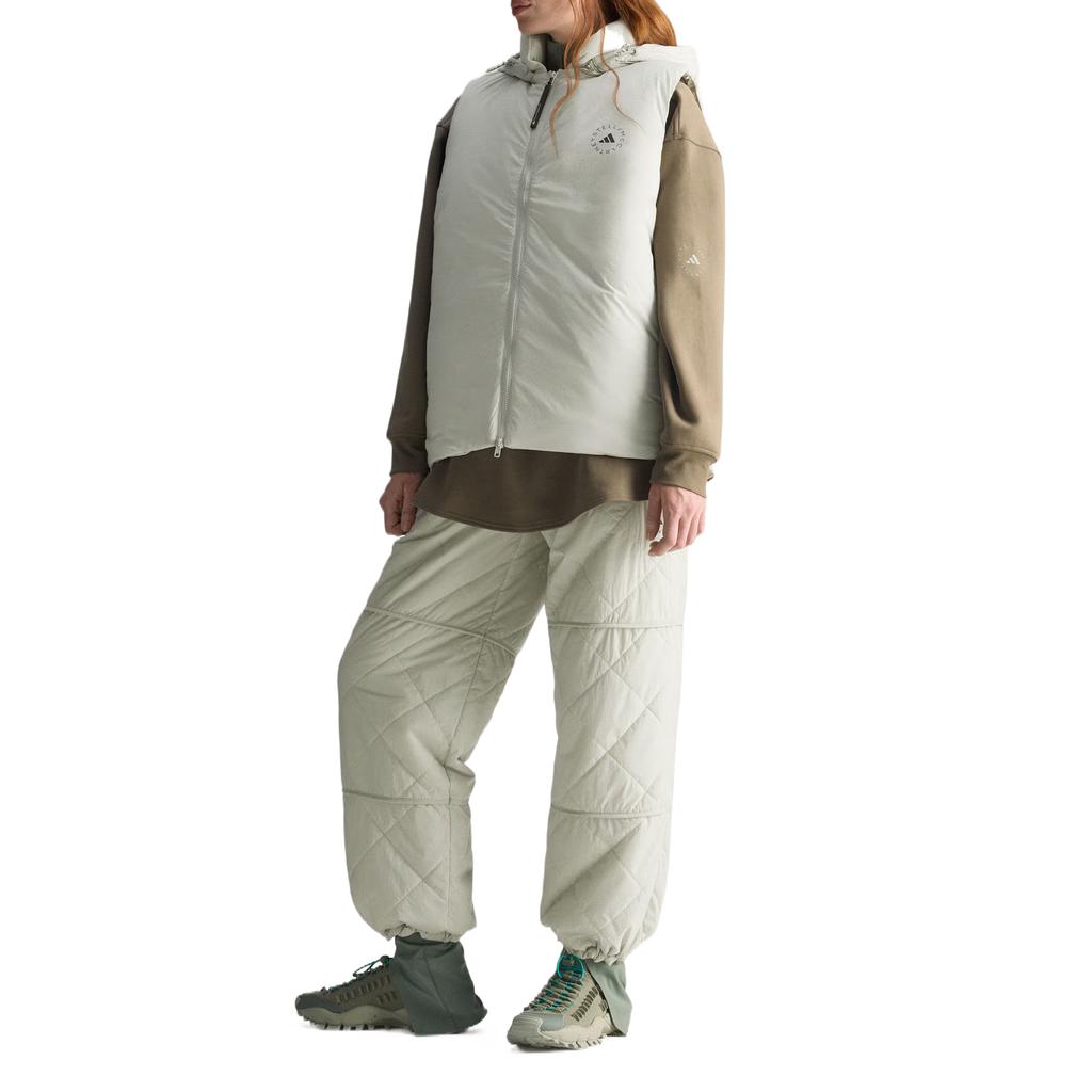 Adidas X Stella McCartney Padded Vest Warm Hooded Zipper Loose Vest Women Vests JM3673