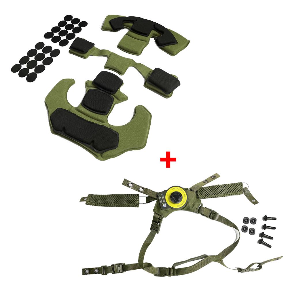 Tactical Wendy Helmet Suspension System Helmet Lanyard Memory Foam Pad for FAST MICH Outdoor Hunting Helmet Accessies