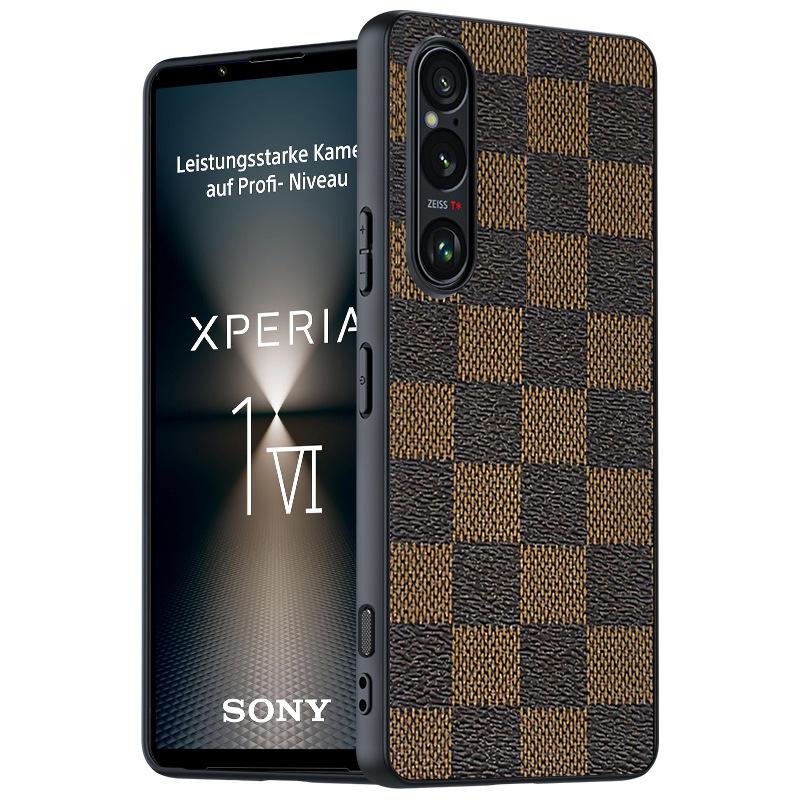 Applicabile a custodia per cellulare Sony Xperia 1-VI Fibra di carbonio pattern Kevlar anti-caduta ultrasottile Custodia protettiva in pelle Sony