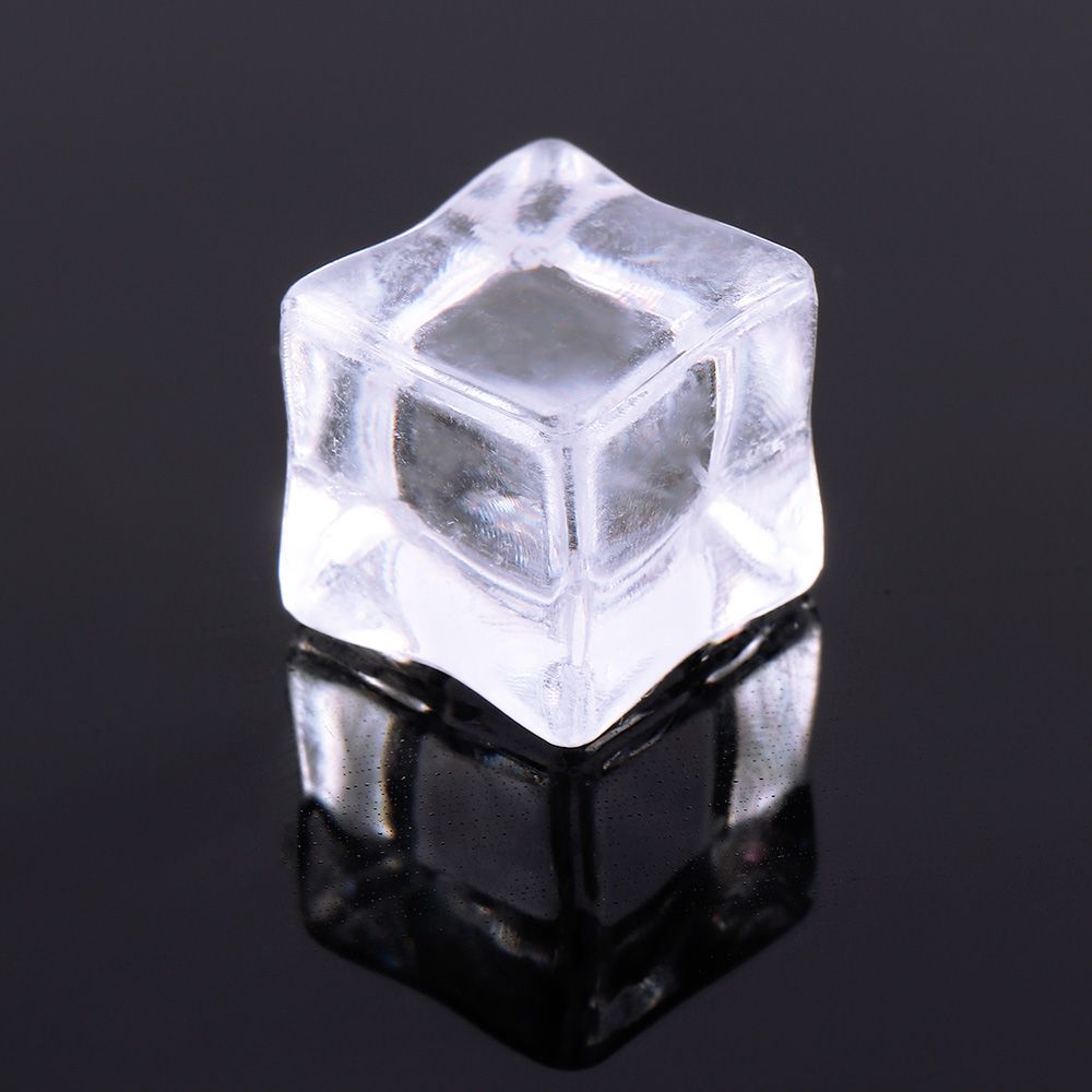 Прозрачные Фотоаксессуары Декор Поделки Декор Напитков Имитация Кубиков Льда Акриловые Кубики Поддельный Хрусталь Искусственный Лед 10Pcs