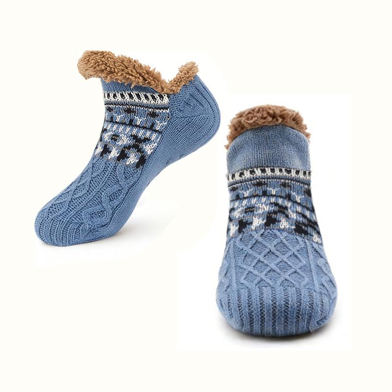 Herbst und Winter Bodensocken Home Warm Damen Herren Socken Schneesocken Schlafteppichsocken Hausschuhe Socken Herren Rutschfeste Yogasocken