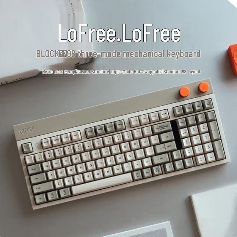 

LOFREE 98-Key Tri-Mode Hot-Swappable Gasket Mechanical Keyboard