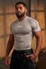 YOUNGLA Men's Slim Fit Quick Dry Short Sleeve T-Shirt Summer Gym Running Training Tee