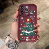 Cartoon Christmas Case For IPhone 11 14 15 Pro Max 13 12 Mini X XR XS Max 6 6S 7 8 Plus New Year Gift Silicone Protection Cover