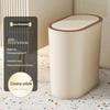 High-Value Stylish Gap-Fit Trash Can with Lid - Large Capacity for Bedroom & Bathroom