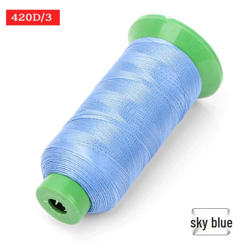 Sewing Machine & Handcraft Thread: High-Strength Mercerized Nylon for Upholstery, Leather, and Jeans