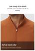 Men's Lightweight Half-Zip Long Sleeve Fitness and Running Top for Autumn & Winter