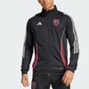 Adidas SS25 Football Jude Bellingham Training Logo Stripe Moisture-Wicking Slim Fit Long Sleeve Jacket Men Jacket Black JX1969