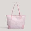 Cute girl pink print tote bag women's new high-value versatile student commuting to class shoulder