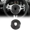 For Porsche Panamera Cayenne 911 Boxster Cayman Real Carbon Fiber Car Steering Wheel Modeling Decoration Panel Cover Accessory