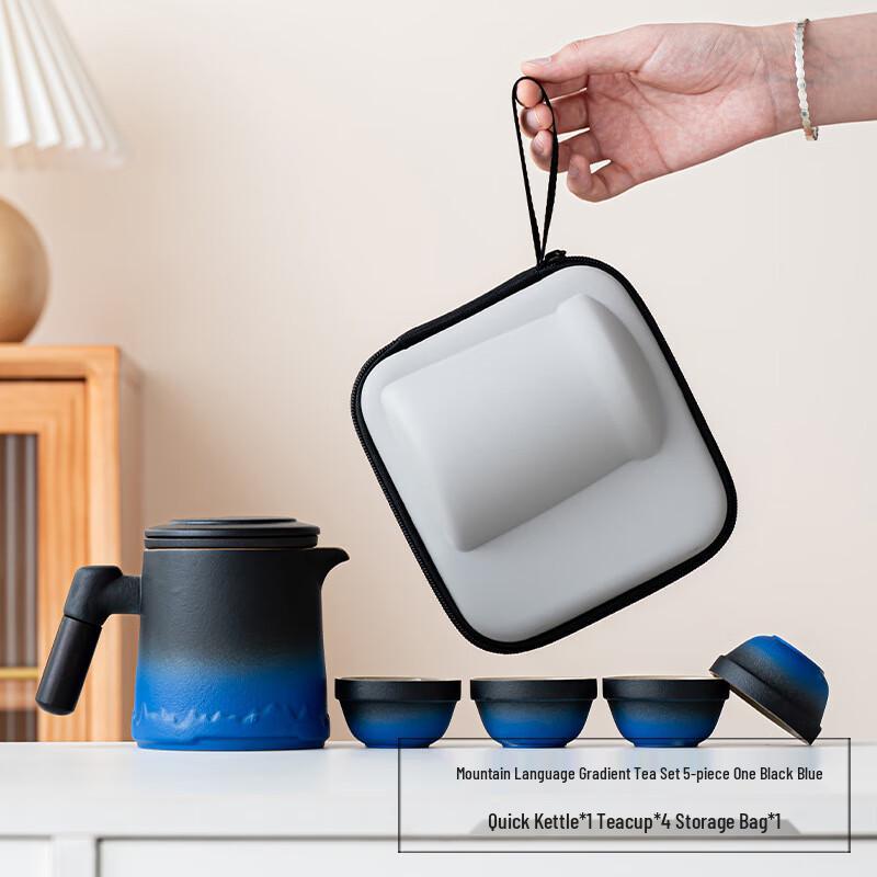 

Chaxun Shanyu Coarse Pottery Portable Tea Set