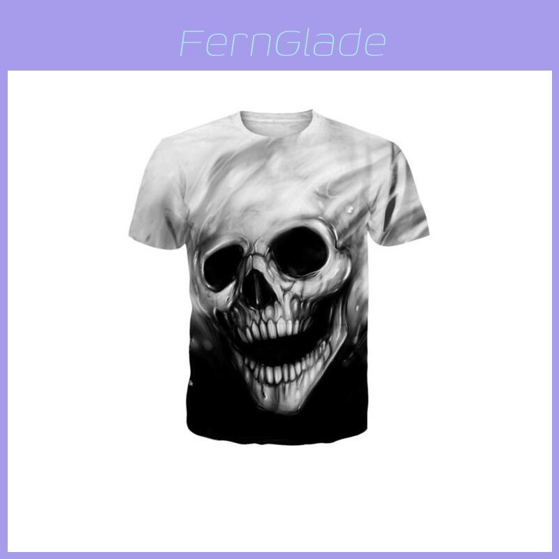 Space Galaxy Skull 3d Print Womens Mens Casual Tshirt Short Sleeve Graphic Tee With Vibrant Design