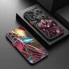 Spider-Man Iron Man Cover For Samsung S25 S24 S23 S22 S21 S20 S10 FE Ultra Plus Lite Frosted Translucent Phone Case