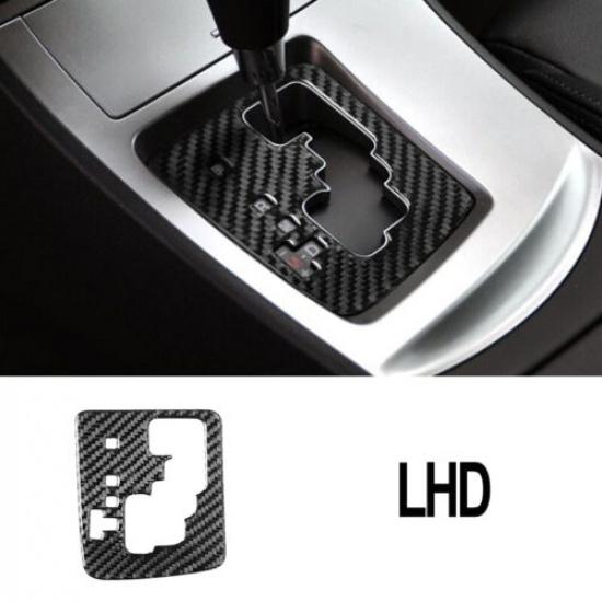 Set Bright Carbon Fiber Car Cetner Gear Shift Panel Sticker For Mazda 3 10 12
