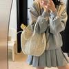 Yogodlns Summer Beach Woven Tote Bag For Women Hollow-out Lightweight Large Capacity Shopper Shoulder Bag with Inner