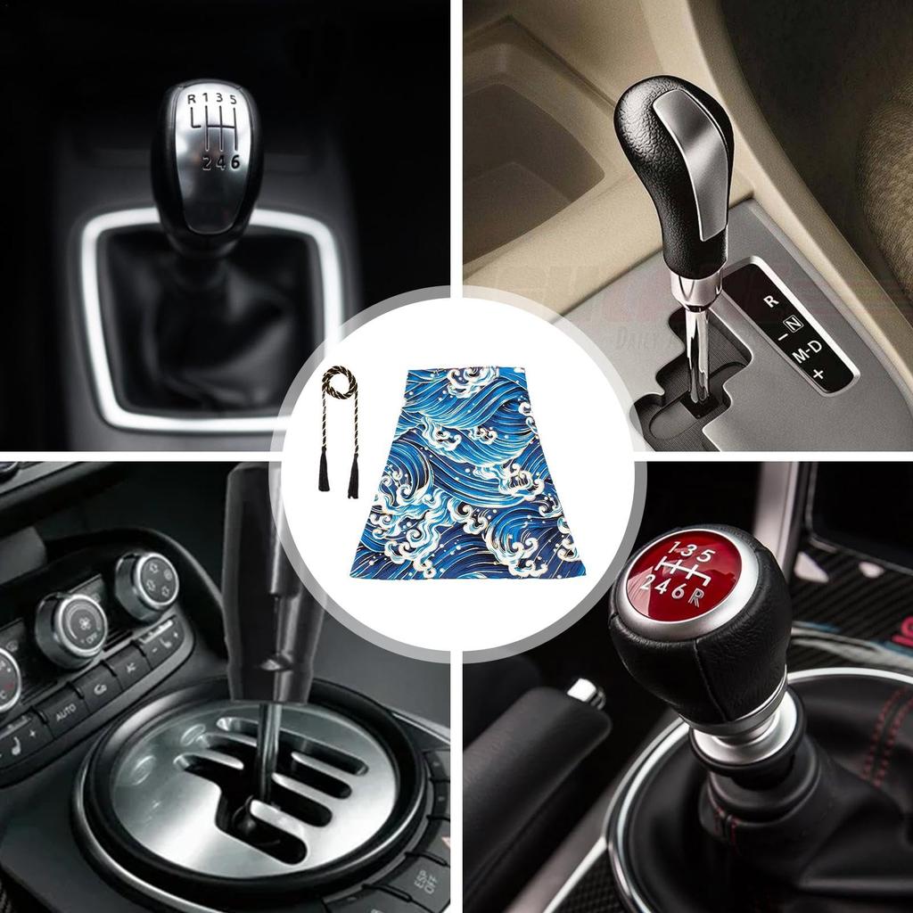 Car Katana Shift Boot Cover, Shift Knob Cover Japanese | Polished Car Dust Gear