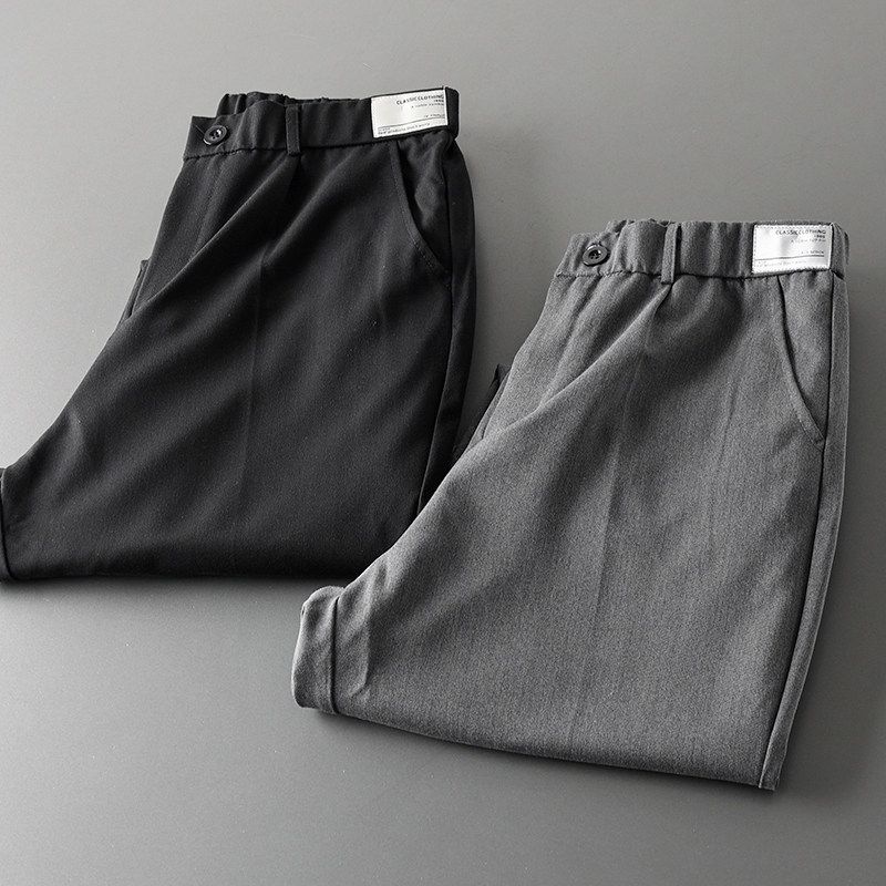 Men's Pants Tail Single Cut Label Straight-leg Casual Pants Men's Fall and Winter All-Matching Pants Export Original Single Men's Stretch Suit Pants