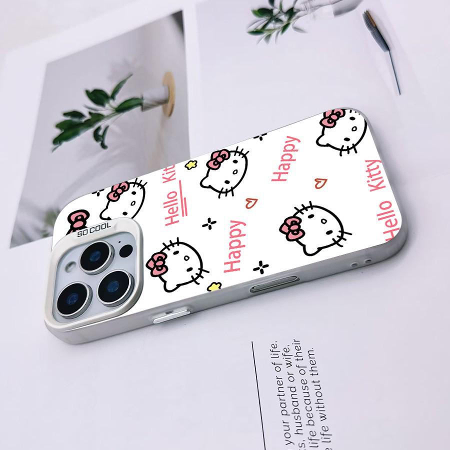 Hello Kitty Phone Case - Cute White Sanrio Design for Apple 16