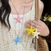Adjustable Pendant Starfish Pendant Starfish Necklace Versatile Beaded Necklace  Resort Wear
