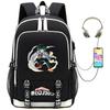New Riman, My Hero Academy Printed Backpack Large Capacity Student School Bag USB Computer Bag