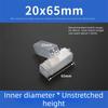 5pcs Portable Square Drill Bit Packaging Boxes Transparent Plastic Packaging Box Telescopic Storage Boxes Accessories Storage