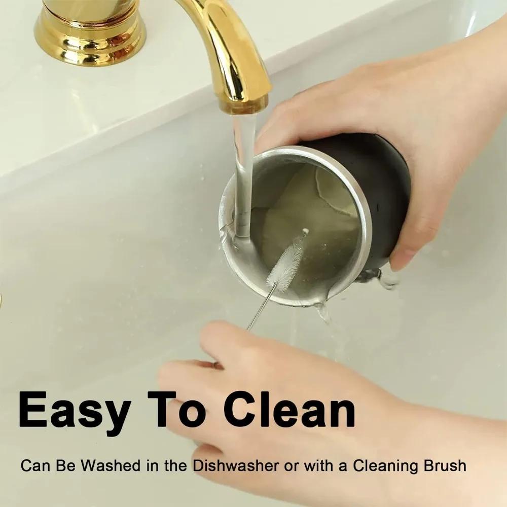 8 Oz Mug Tea Gourd Cup Easy To Clean Mate Tea Cup/gourd Set with Straw and Straw Brush Metal Cup High Temperature Resistant