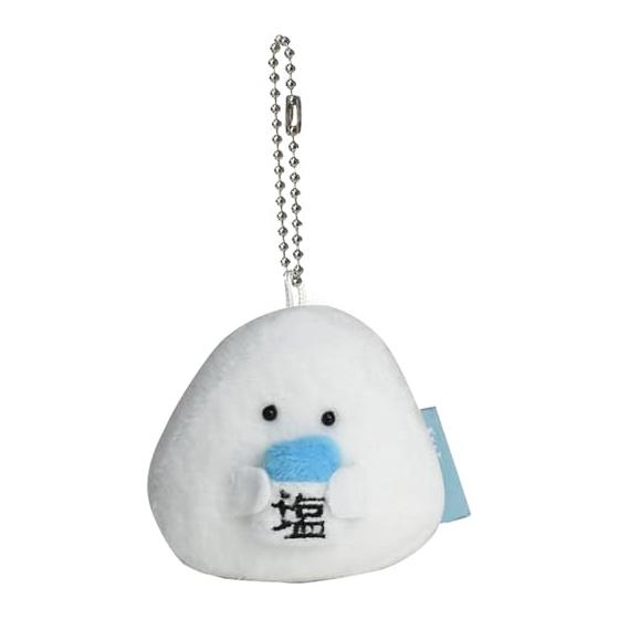 Ippinsha Gyutto Onigiri-san Salt Onigiri-san Mascot Plush Mini Chain Gift 47176