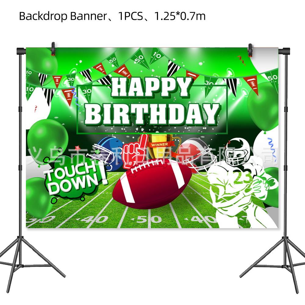 Rugby Jungen Sport Themenparty Besteck Pappteller Servietten Tischdecke Dekorative Arrangements Outdoor