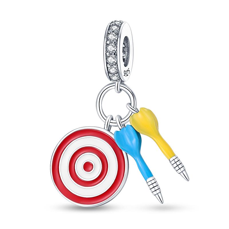 Fun Copper Magic Hat Card Graffiti Amusement Park Circus Charms Beads Fit Pan Original Bracelets Diy Fine Jewelry