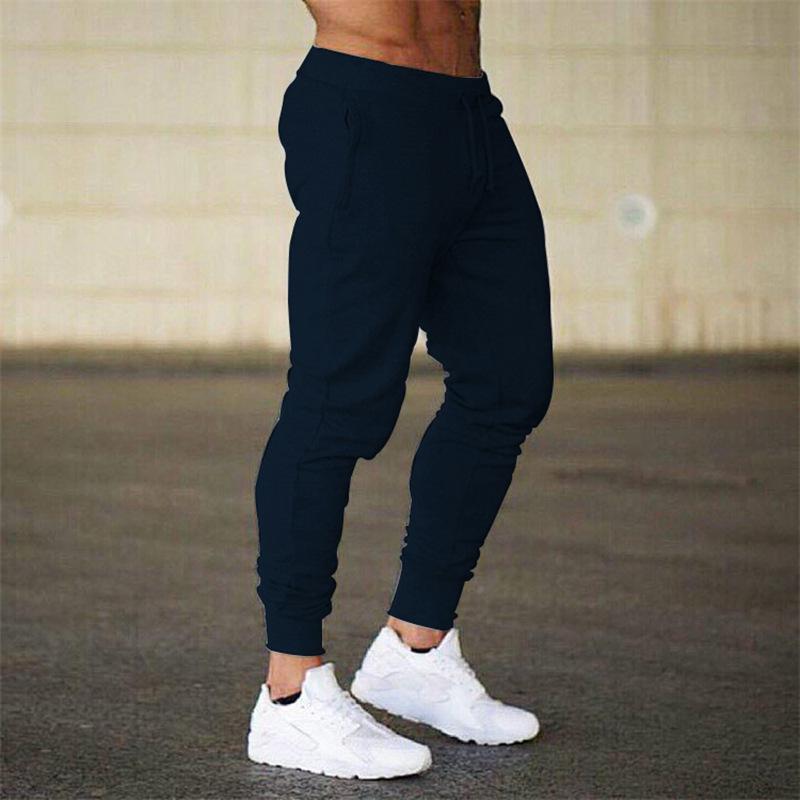 Frühlings-/Herbstleichte Sporthose Herren Lange Hose mit Bündchen Beinabschluss Lässig Slim-Fit Fitness Laufhose Trendiger Vielseitiger Stil