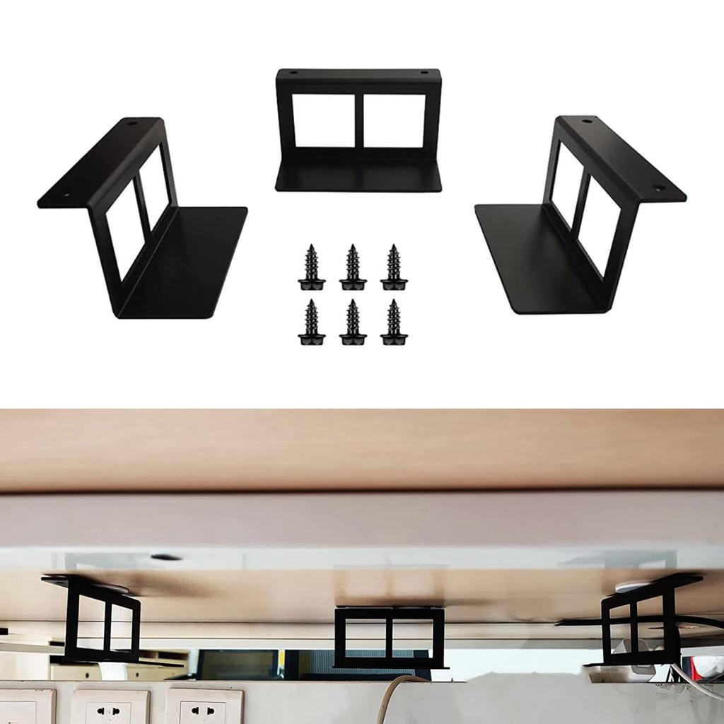 QHStealthy Under-Desk Laptop Mount Bracket Stand Set, Notebook Holder, Easy Installation, Improved Stability, Creative Shelf Notebook Bracket, S