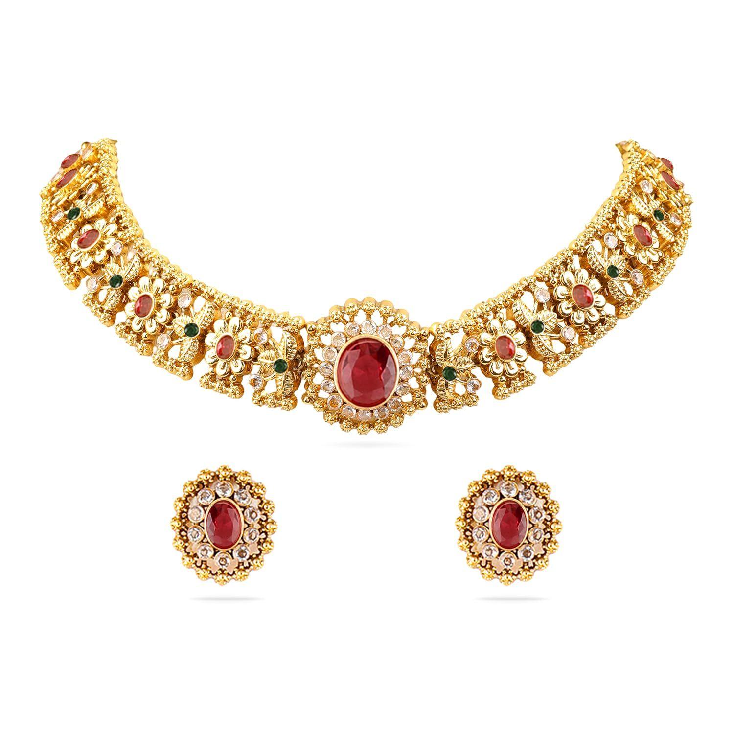

Handcrafted Intricate Choker Jewellery Set For Women