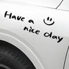 Happy Day Personalized Reflective Car Stickers for Rear Windshield or Doors
