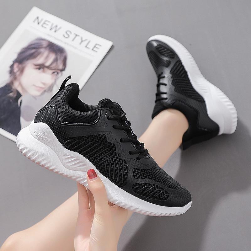 Women's Casual Breathable Sports Tennis Shoes 2024 Spring Summer New Fashion Mesh Breathability Sponge Soft Bottom Sneakers
