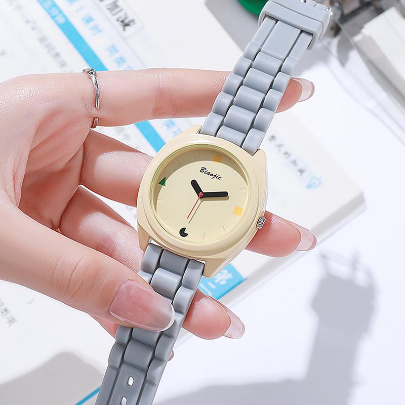 Dopamin Damen Uhr Einfache Digitale Quarzuhren Lässige Jelly Mehrfarbige Silikon Damen Armbanduhr