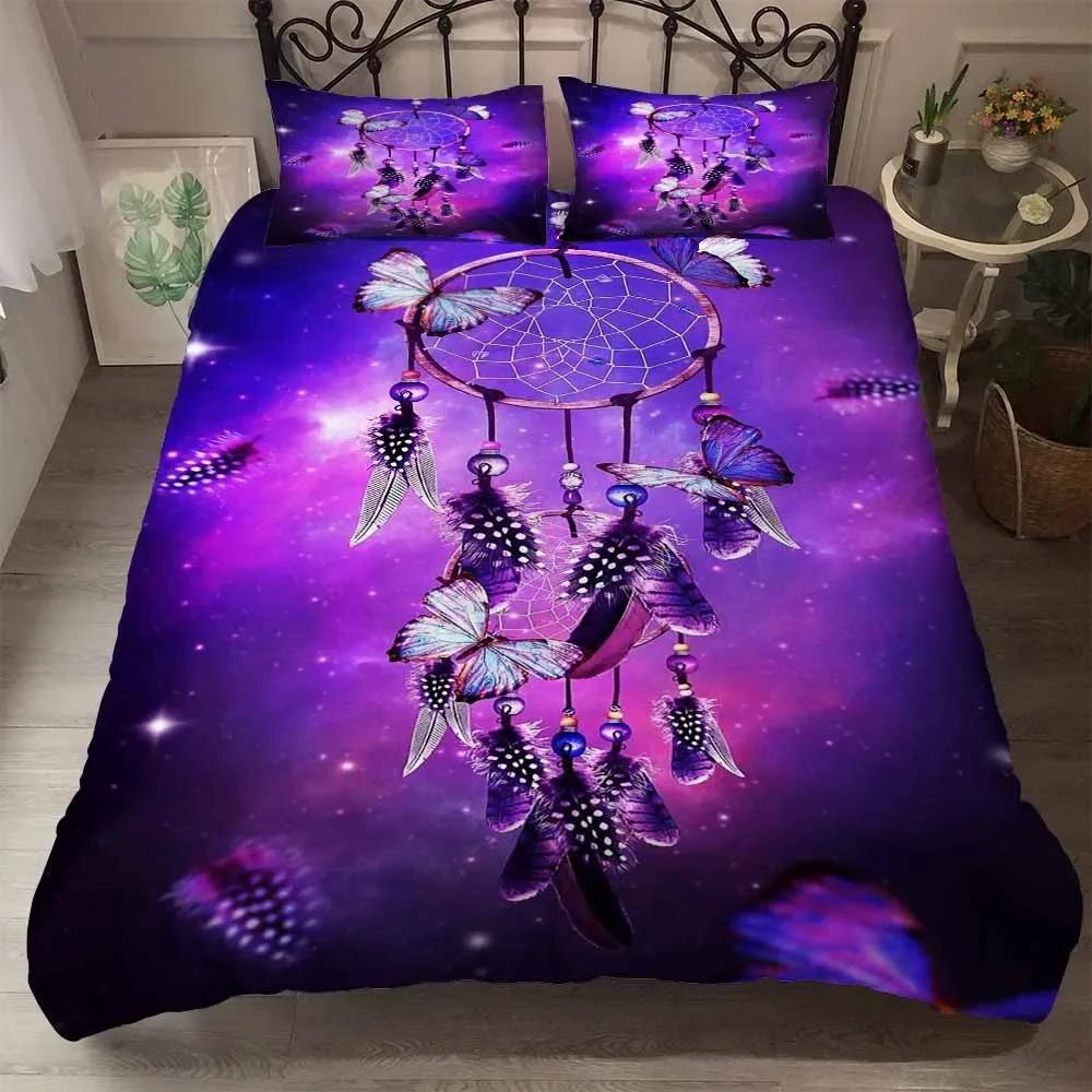 Comforter S High Quality Soft Fabulous Bedding Set 3D Couple Wolf Bed Comforter Bohemian Style Dreamcatcher Bed