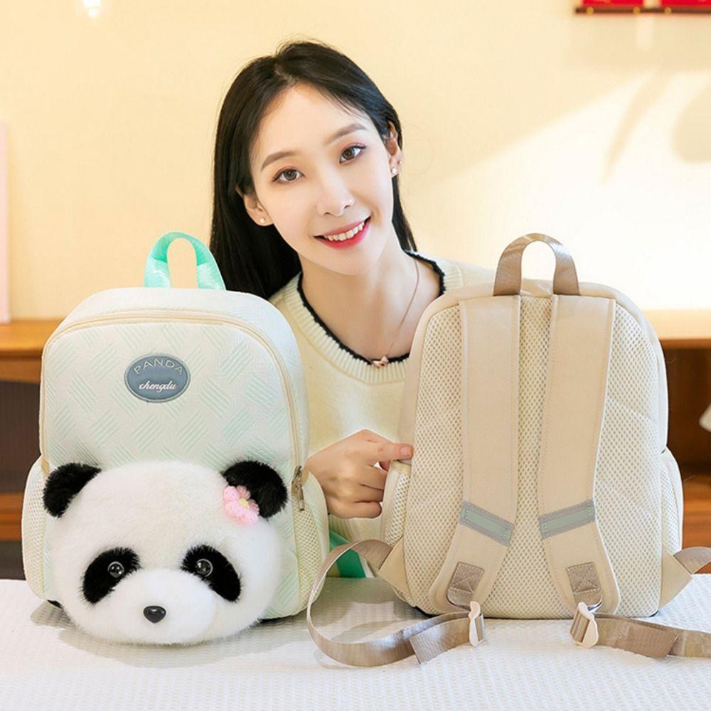 Lightweight Children's Panda Backpack Panda Shape Panda Primary School Bags  Girls Boys