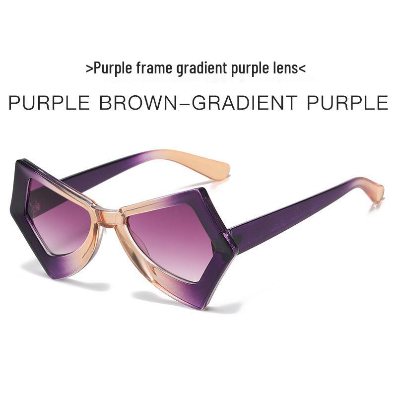 Lunettes de Soleil Dégradé Papillon Protection UV - Style Influenceur Y2K